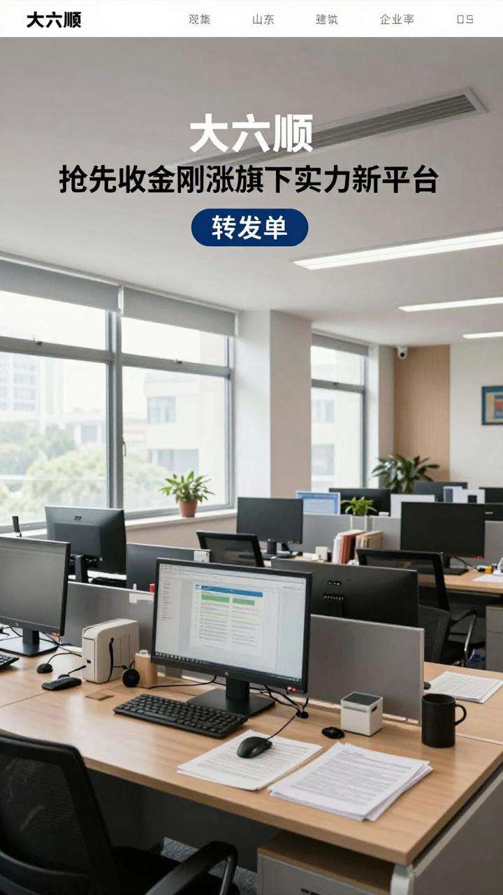 大六顺，抢先收金刚涨旗下实力新平台，转发单