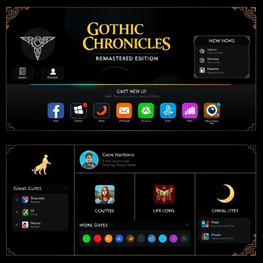 《哥特王朝：重制版》新版UI界面公开：更简洁明了