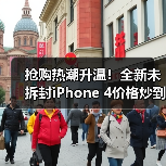 抢购热潮升温！全新未拆封iPhone 4价格炒到万元