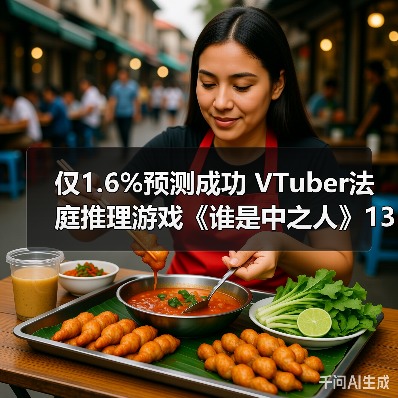 仅1.6%预测成功 VTuber法庭推理游戏《谁是中