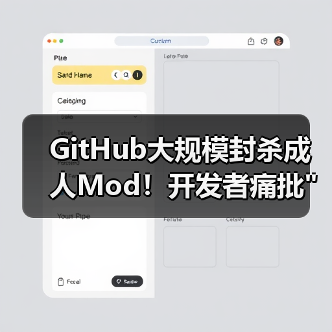 GitHub大规模封杀成人Mod!开发者痛批 GitHub大规模封杀成人Mod!开发者痛批