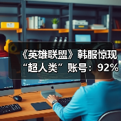‌《英雄联盟》韩服惊现“超人类”账号：92%胜率登顶
