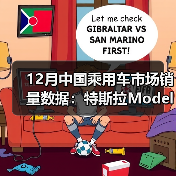 12月中国乘用车市场销量数据：特斯拉Model Y稳居第一（图3）