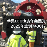苹果CEO库克年薪曝光：2025年拿到7430万美元