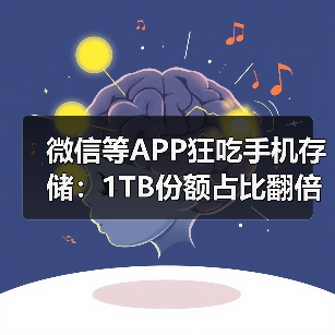 微信等APP狂吃手机存储：1TB份额占比翻倍 64GB要绝迹了（图4）