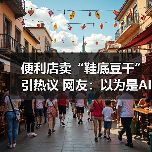 便利店卖“鞋底豆干”引热议 网友：以为是AI（图2）