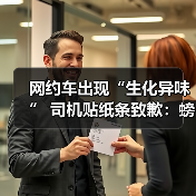 网约车出现“生化异味” 司机贴纸条致歉:螃蟹出逃下落不明(图4) 网约车出现“生化异味” 司机贴纸条致歉:螃蟹出逃下落不明(图4)