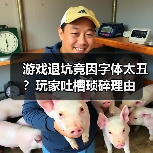 游戏退坑竟因字体太丑?玩家吐槽琐碎理由(图4) 游戏退坑竟因字体太丑?玩家吐槽琐碎理由(图4)