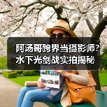 阿汤哥跨界当摄影师?水下光剑战实拍揭秘(图2) 阿汤哥跨界当摄影师?水下光剑战实拍揭秘(图2)