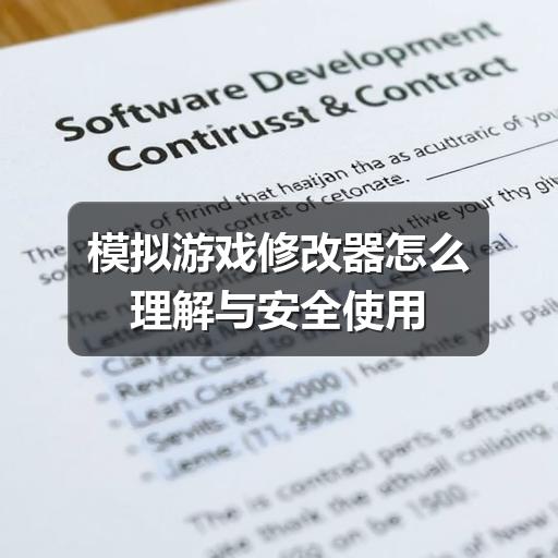 模拟游戏修改器怎么理解与安全使用